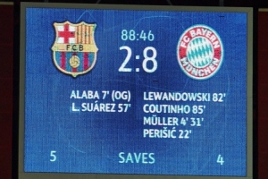 历史性的胜利！5年前的今天拜仁8-2巴萨，拜仁官方社媒晒照回顾