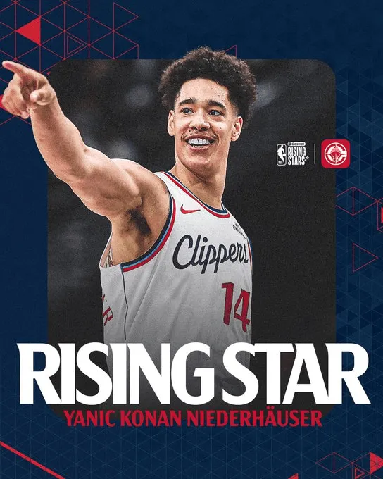 英雄联盟S赛2025-快船官方：祝贺尼德豪泽入选2026年全明星新秀赛